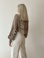 Load image into Gallery viewer, HAMPSTEAD TAUPE CUTWORK TOP
