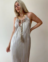 Load image into Gallery viewer, BELGRAVIA METALLIC MAXI DRESS
