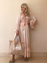 Load image into Gallery viewer, BALI PALE PINK TIE DYE EMBELLISHED DRESS
