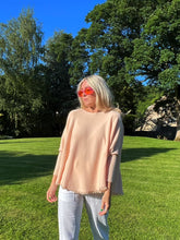 Load image into Gallery viewer, DAISY APRICOT FRINGE JUMPER
