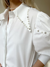 Load image into Gallery viewer, IVANKA EMBELLISHED PEARL SHIRT
