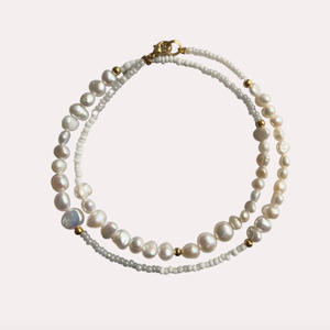 LONDON PEARL DOUBLE ANKLET